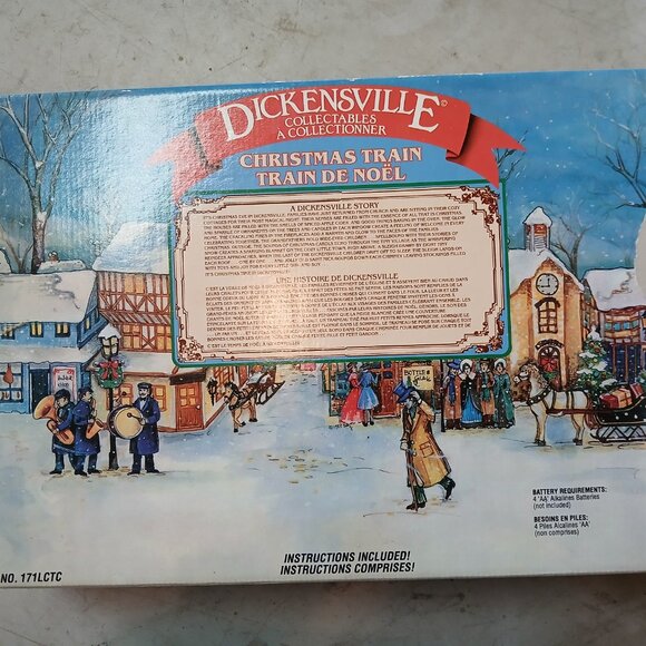 Dickensville Collectables Christmas Train Set - Vintage - Picture 4 of 8